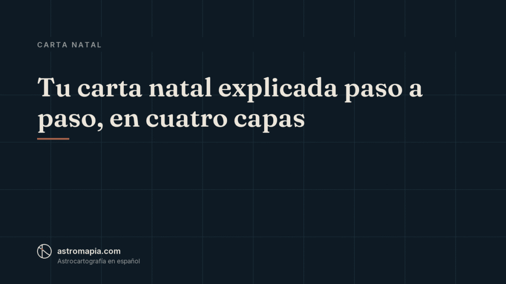 Portada del artículo «Tu carta natal explicada paso a paso, en cuatro capas»