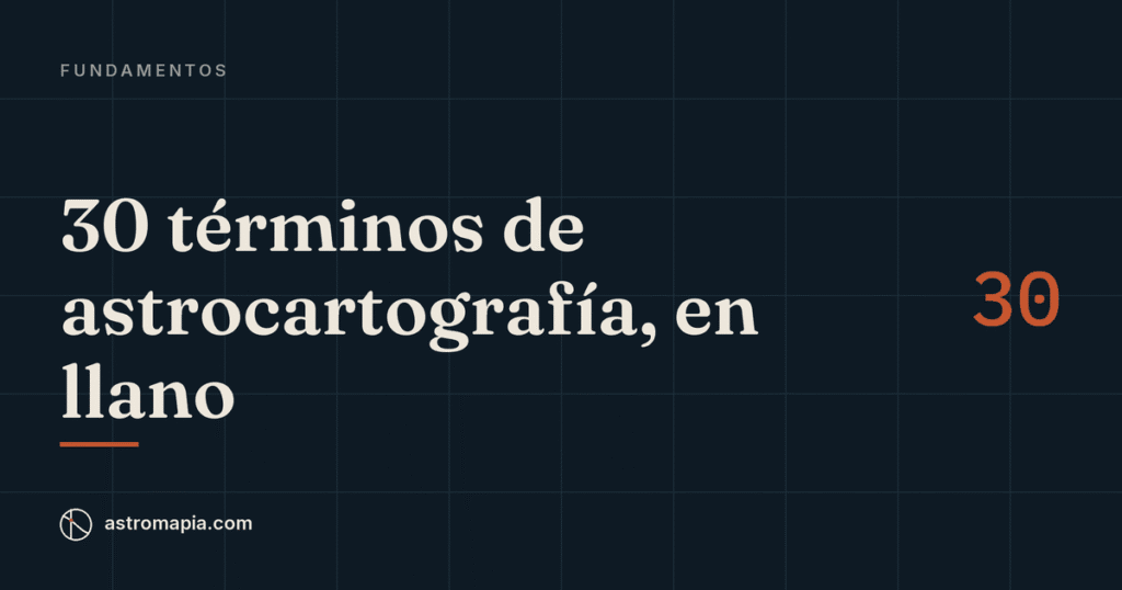 Portada del artículo «Glosario de astrocartografía: 30 términos en español llano»