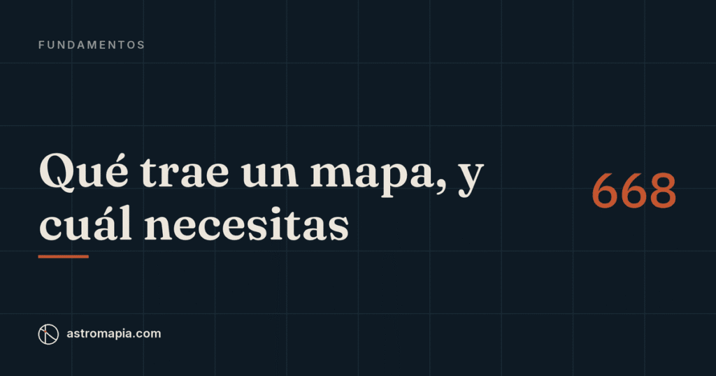 Portada del artículo «Mapa de astrocartografía: qué trae, qué tipos hay y cuál necesitas»