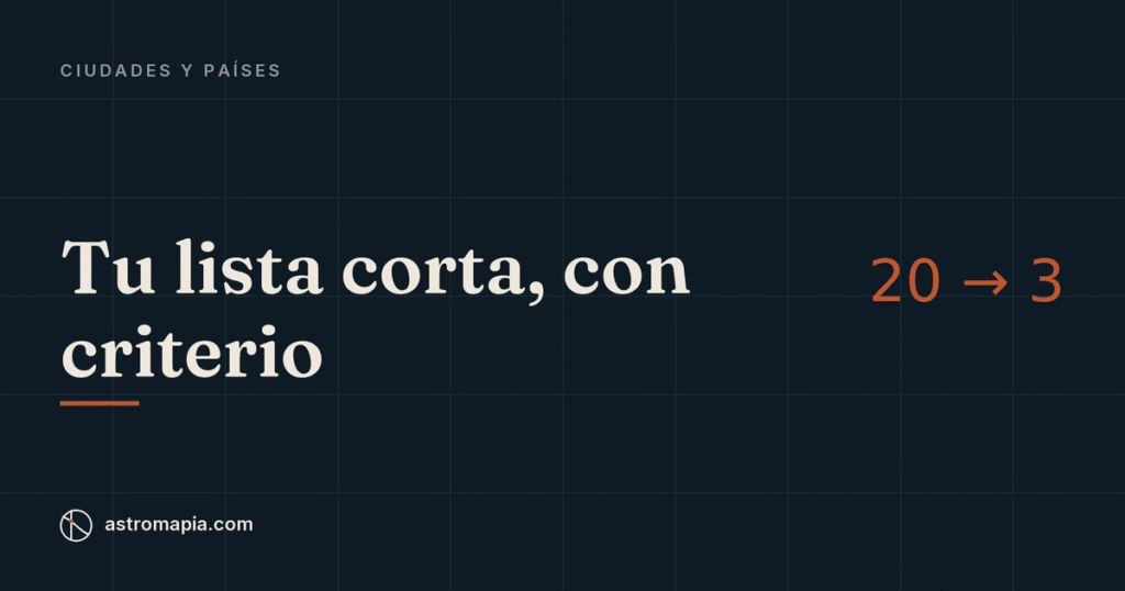 Portada del artículo «Países para irse a vivir: cómo hacer tu lista corta sin copiar la de otro»