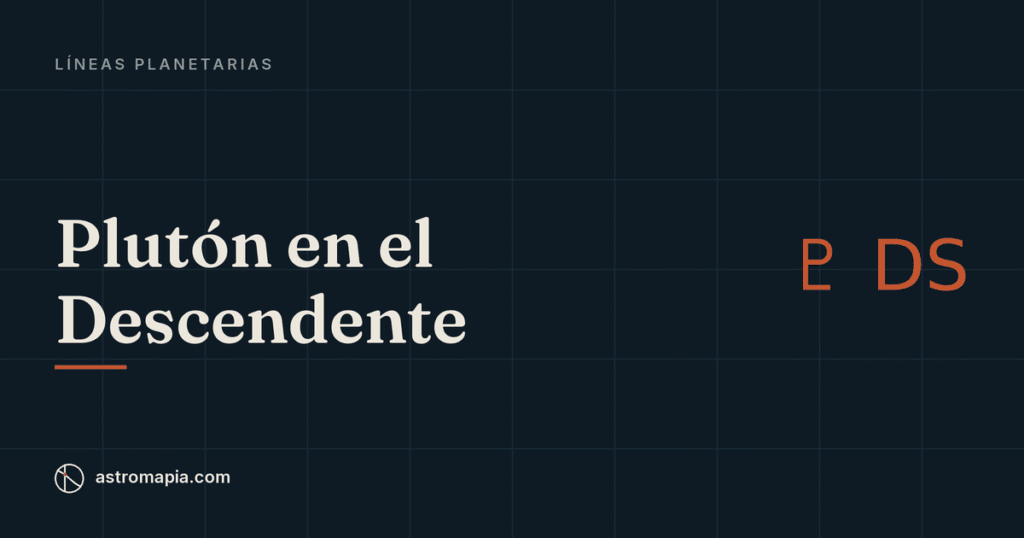 Portada del artículo «Plutón en el Descendente: relaciones que transforman o que atrapan»