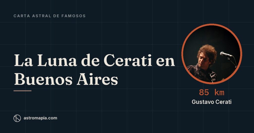 Portada del artículo «Carta astral de Gustavo Cerati: su Luna en Buenos Aires»