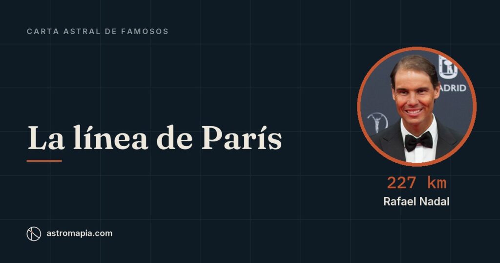 Portada del artículo «Carta astral de Rafael Nadal: la línea de París»