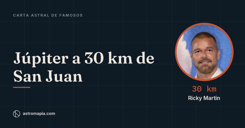 Portada del artículo «Carta astral de Ricky Martin: Júpiter a 30 km de San Juan»