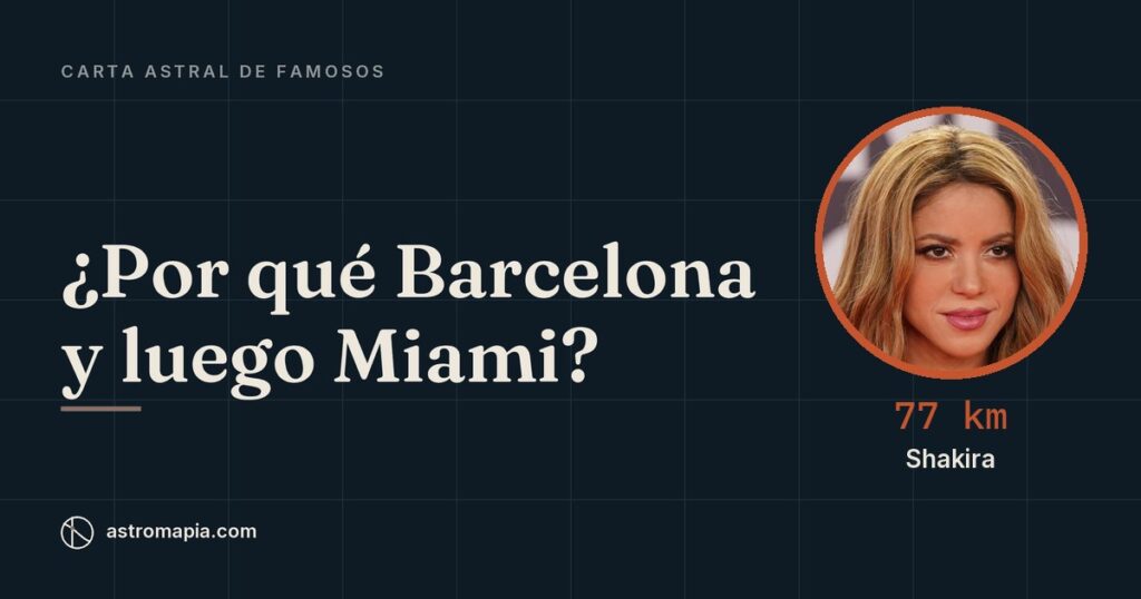 Portada del artículo «Carta astral de Shakira: por qué Barcelona y luego Miami»