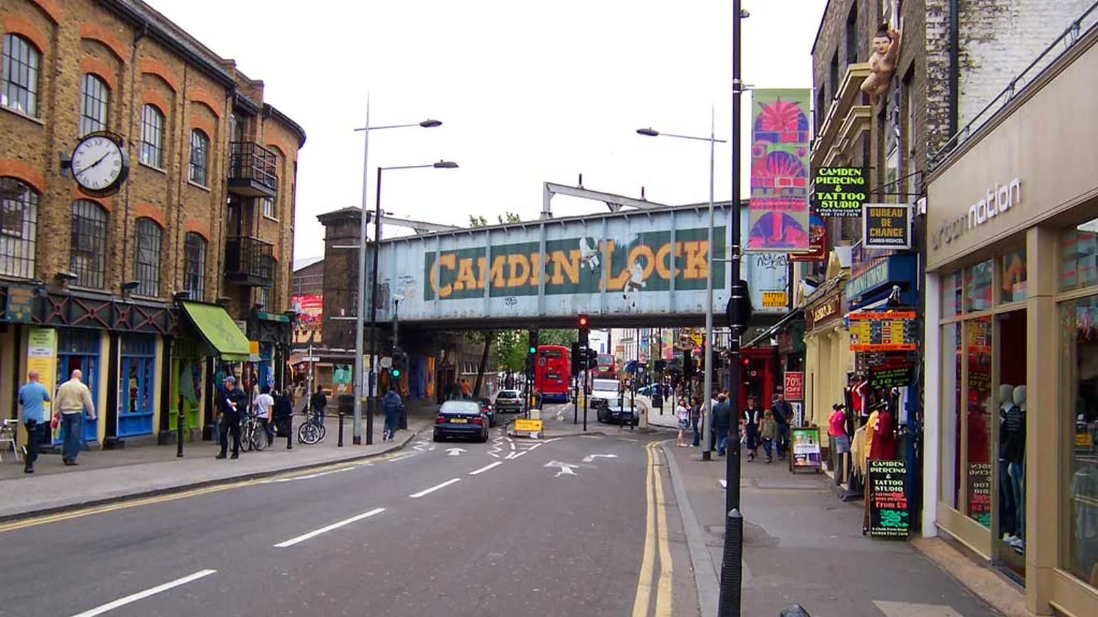 Camden (Londres) Vista de Camden (Londres), la ciudad de la línea de Venus en el Fondo del Cielo en la carta astral de Amy Winehouse