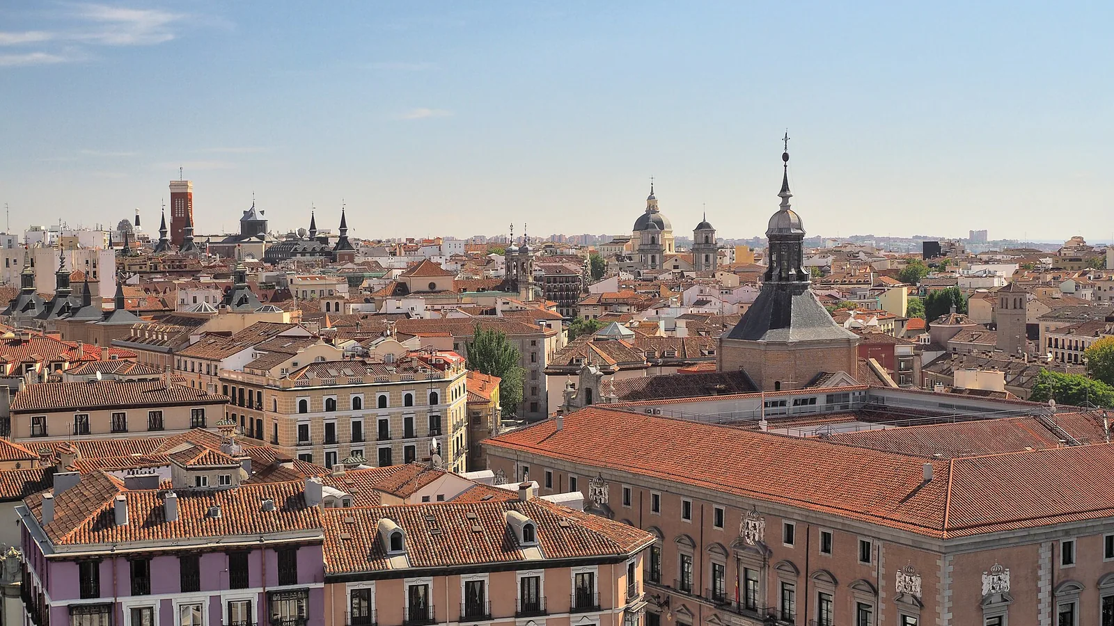 Vista de Madrid, la ciudad de la línea de Júpiter en el Medio Cielo en la carta astral de Julio Iglesias