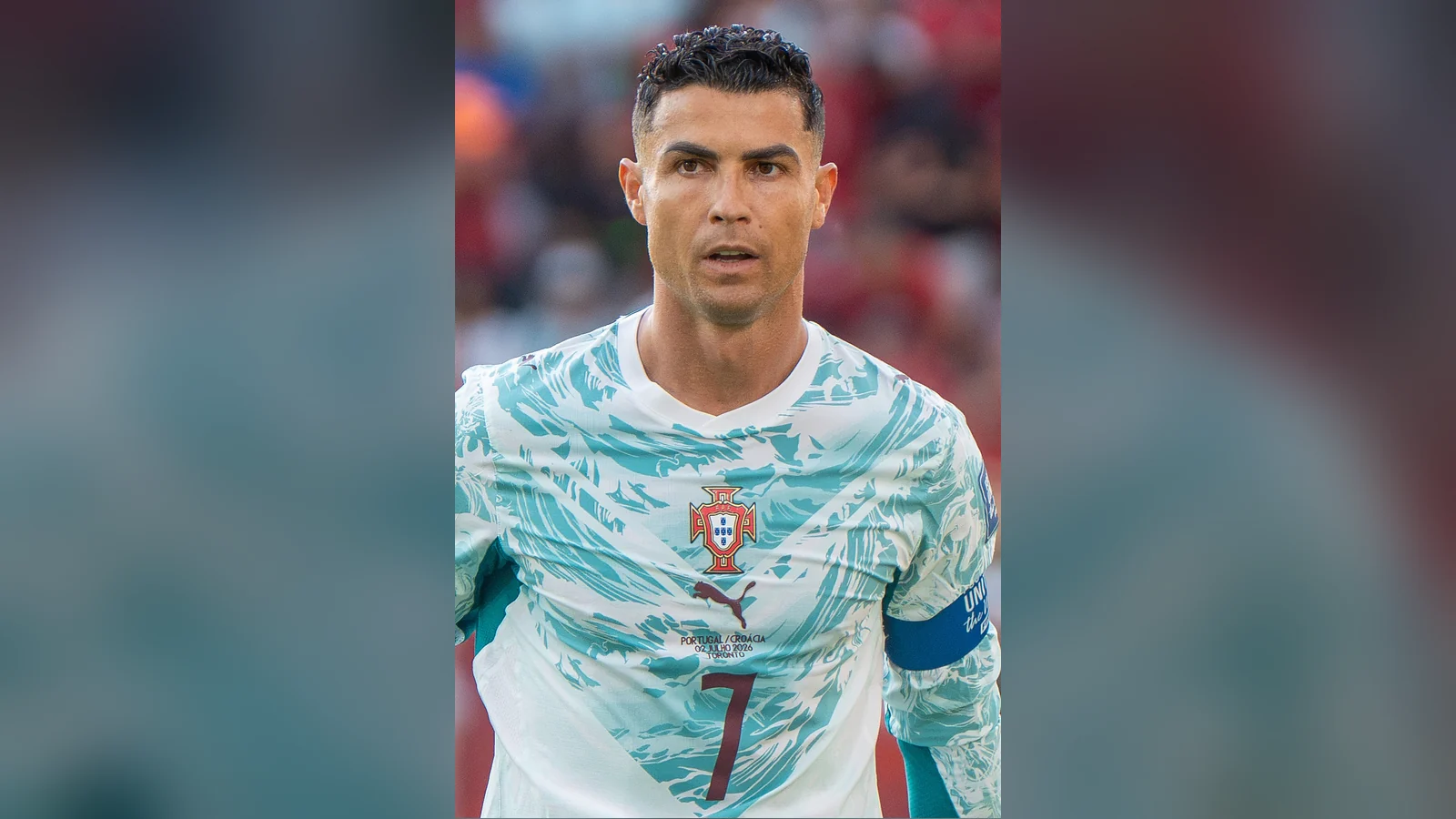 Cristiano Ronaldo · carta astral Cristiano Ronaldo con la camiseta de Portugal en 2026, para su carta astral y su astrocartografía